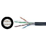 UTP EXTERIOR GEL Cable UTP Cat 5E en color negro para exterior o uso subterráneo